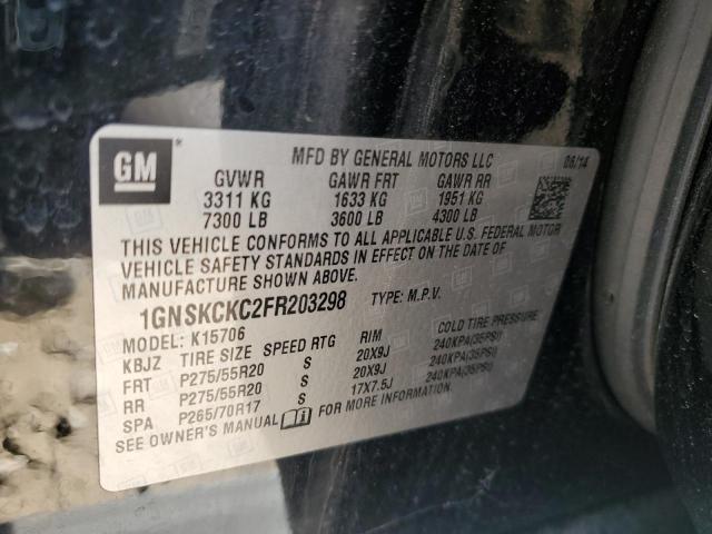 Photo 12 VIN: 1GNSKCKC2FR203298 - CHEVROLET TAHOE 