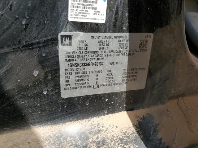 Photo 11 VIN: 1GNSKCKC6GR470137 - CHEVROLET TAHOE K150 