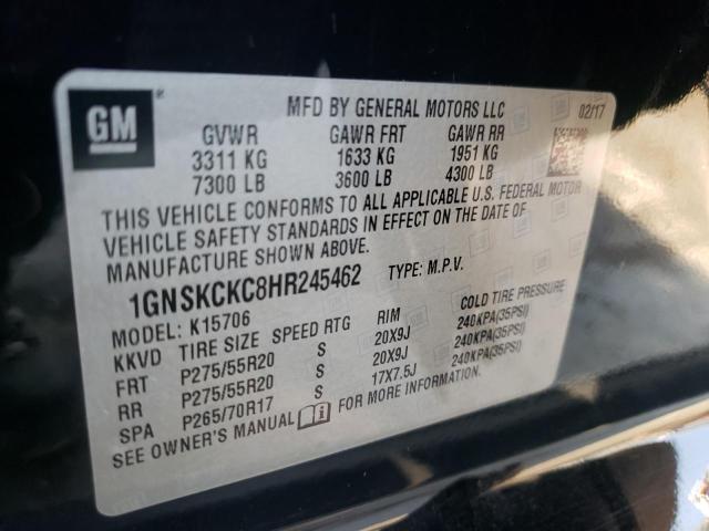 Photo 12 VIN: 1GNSKCKC8HR245462 - CHEVROLET TAHOE K150 