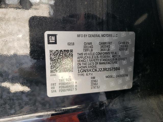 Photo 12 VIN: 1GNSKCKJ2JR257594 - CHEVROLET TAHOE K150 