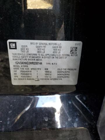 Photo 12 VIN: 1GNSKHKC0HR208144 - CHEVROLET SUBURBAN K 