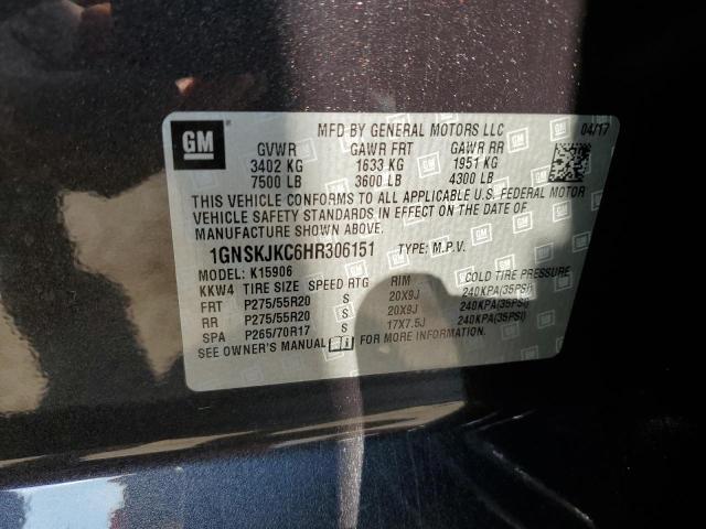 Photo 12 VIN: 1GNSKJKC6HR306151 - CHEVROLET SUBURBAN K 