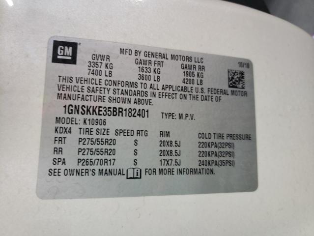 Photo 9 VIN: 1GNSKKE35BR182401 - CHEVROLET SUBURBAN K 