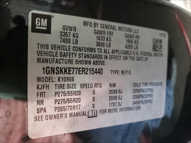 Photo 9 VIN: 1GNSKKE77ER215440 - CHEVROLET SUBURBAN K 