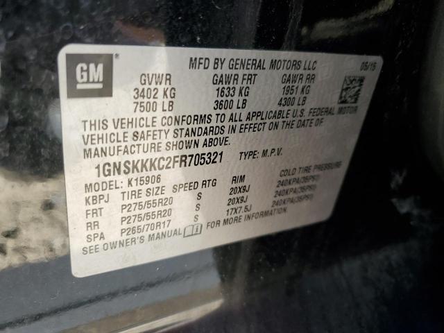 Photo 12 VIN: 1GNSKKKC2FR705321 - CHEVROLET SUBURBAN K 