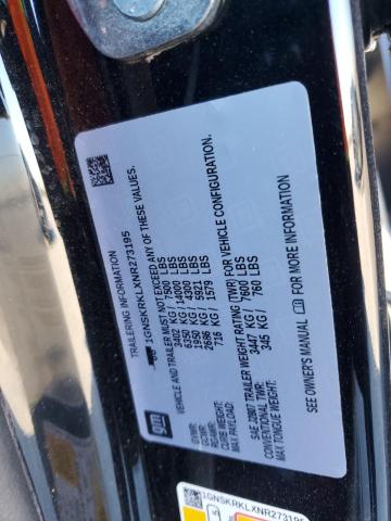 Photo 13 VIN: 1GNSKRKLXNR273195 - CHEVROLET TAHOE K150 