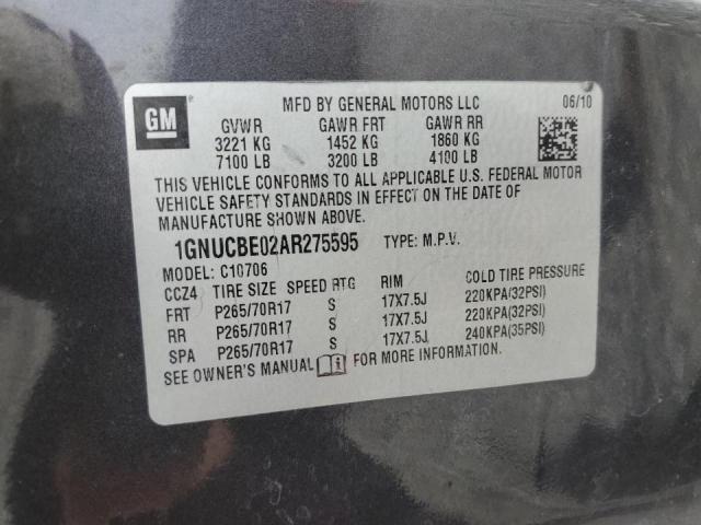 Photo 9 VIN: 1GNUCBE02AR275595 - CHEVROLET TAHOE C150 