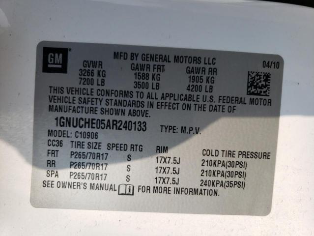 Photo 11 VIN: 1GNUCHE05AR240133 - CHEVROLET SUBURBAN C 