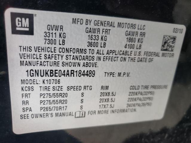 Photo 13 VIN: 1GNUKBE04AR184489 - CHEVROLET TAHOE K150 