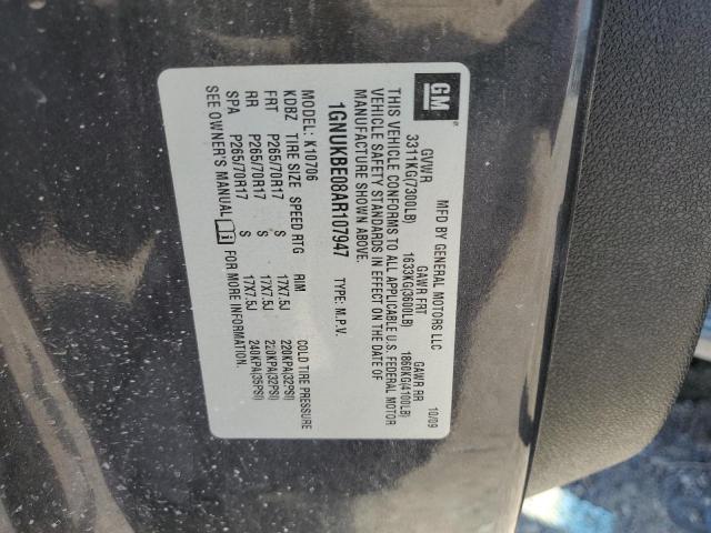 Photo 12 VIN: 1GNUKBE08AR107947 - CHEVROLET TAHOE K150 