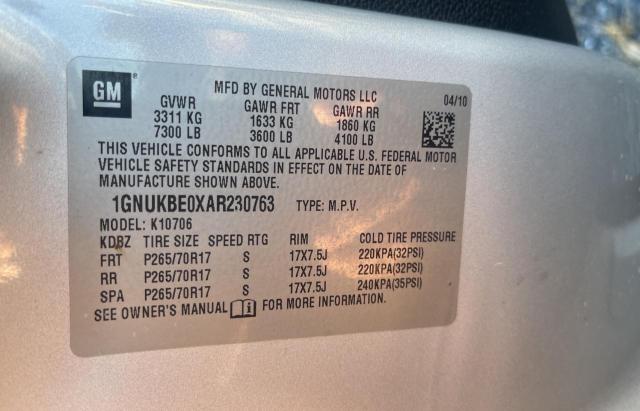 Photo 9 VIN: 1GNUKBE0XAR230763 - CHEVROLET TAHOE K150 