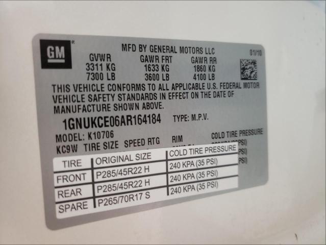 Photo 9 VIN: 1GNUKCE06AR164184 - CHEVROLET TAHOE K150 