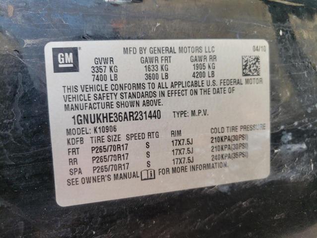 Photo 12 VIN: 1GNUKHE36AR231440 - CHEVROLET SUBURBAN K 