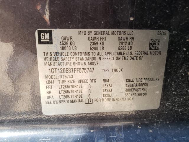 Photo 9 VIN: 1GT120E87FF575747 - GMC SIERRA K25 