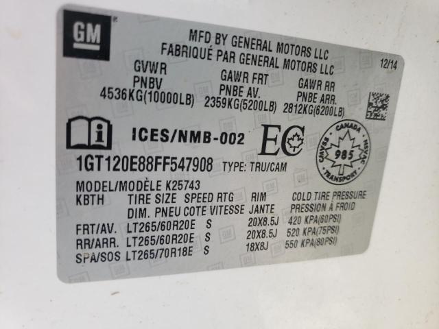 Photo 9 VIN: 1GT120E88FF547908 - GMC SIERRA K25 