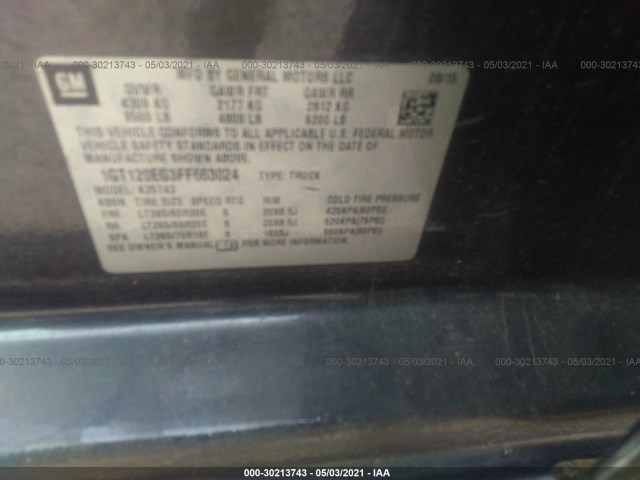 Photo 8 VIN: 1GT120EG3FF663024 - GMC SIERRA K25 