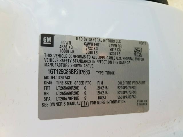 Photo 9 VIN: 1GT125C86BF207683 - GMC SIERRA K25 