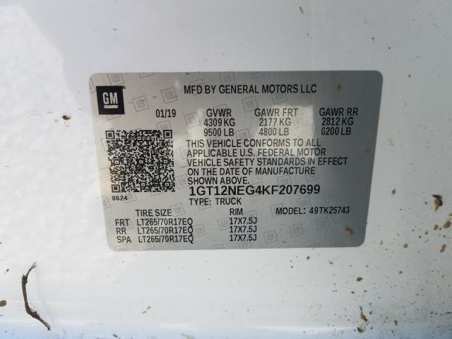 Photo 9 VIN: 1GT12NEG4KF207699 - GMC SIERRA K25 