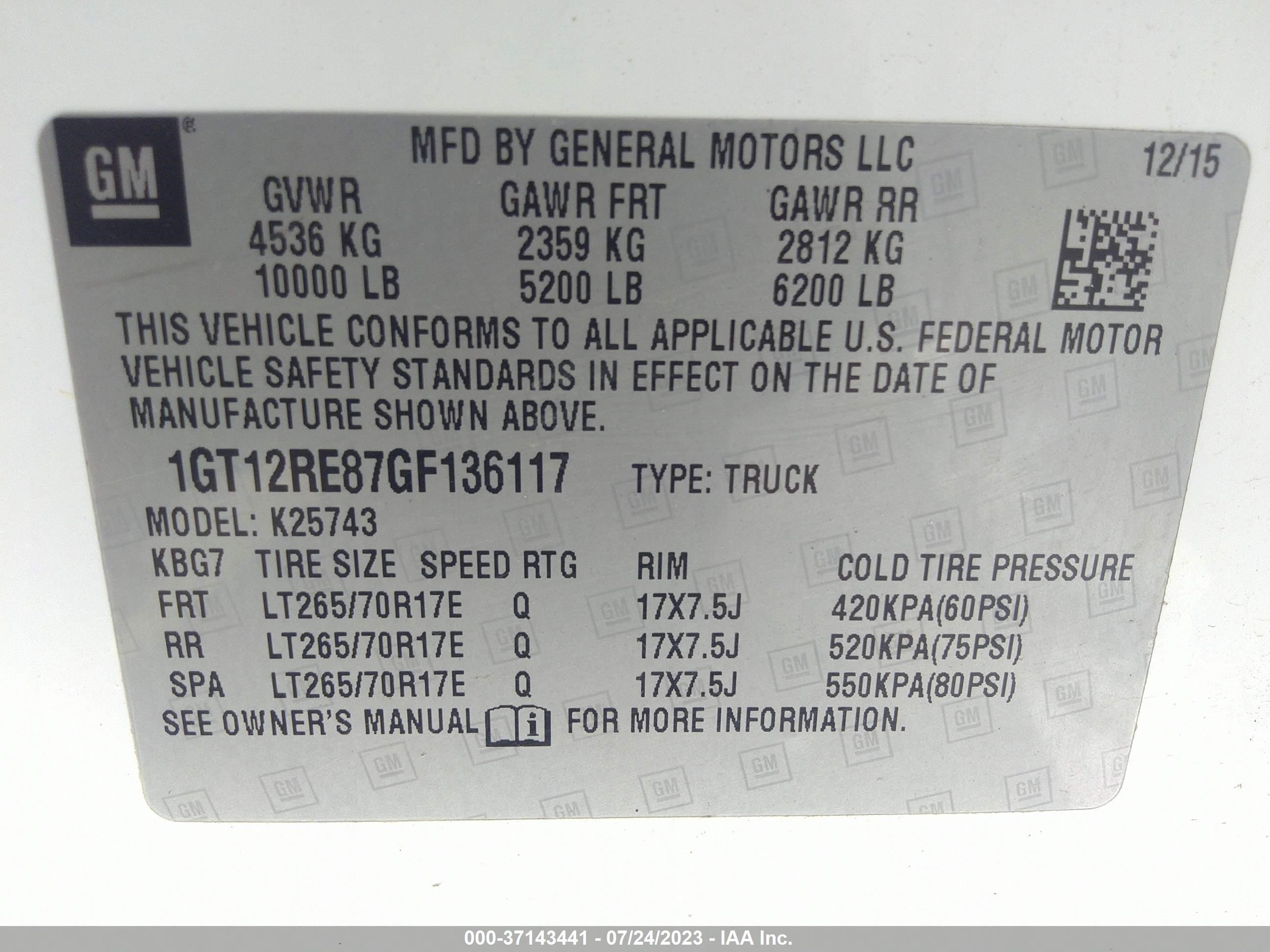 Photo 8 VIN: 1GT12RE87GF136117 - GMC SIERRA 