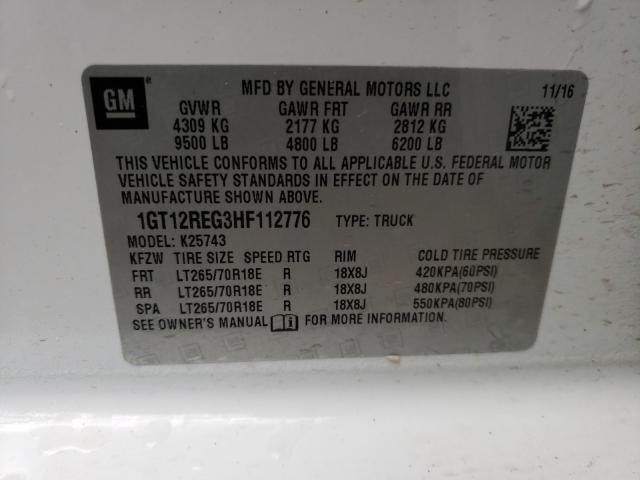 Photo 9 VIN: 1GT12REG3HF112776 - GMC SIERRA K25 