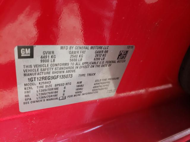 Photo 9 VIN: 1GT12REG9GF135073 - GMC SIERRA K25 