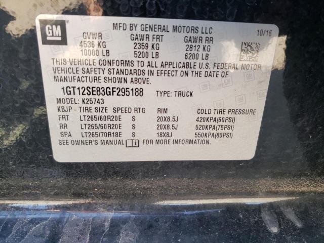 Photo 9 VIN: 1GT12SE83GF295188 - GMC SIERRA K25 