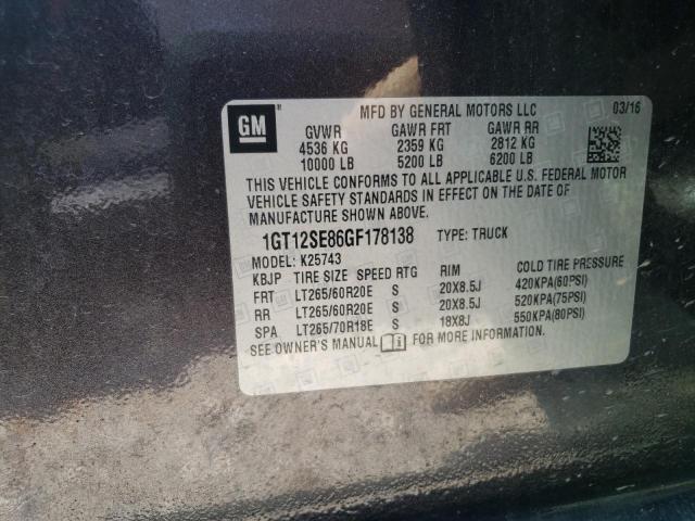 Photo 9 VIN: 1GT12SE86GF178138 - GMC SIERRA K25 