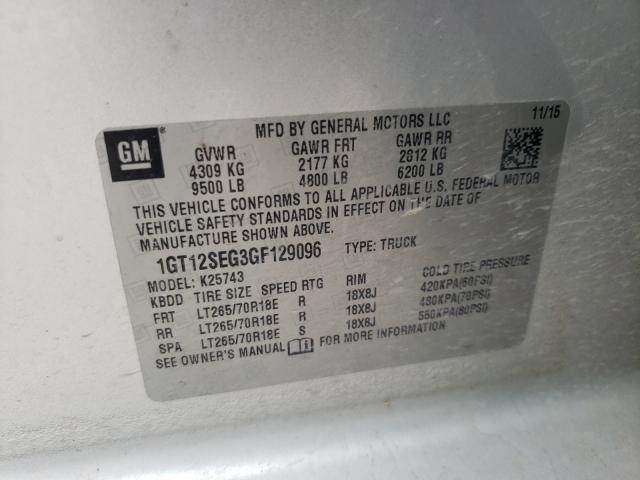 Photo 9 VIN: 1GT12SEG3GF129096 - GMC SIERRA K25 