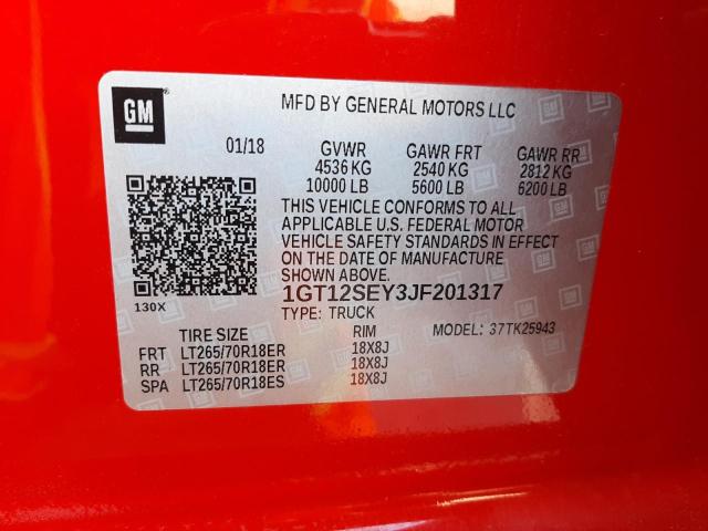 Photo 11 VIN: 1GT12SEY3JF201317 - GMC SIERRA K25 