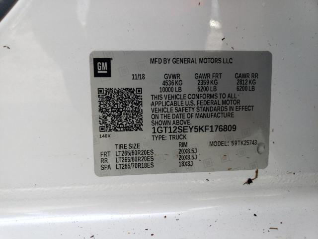 Photo 9 VIN: 1GT12SEY5KF176809 - GMC SIERRA K25 