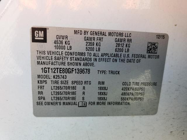 Photo 11 VIN: 1GT12TE80GF139678 - GMC SIERRA 