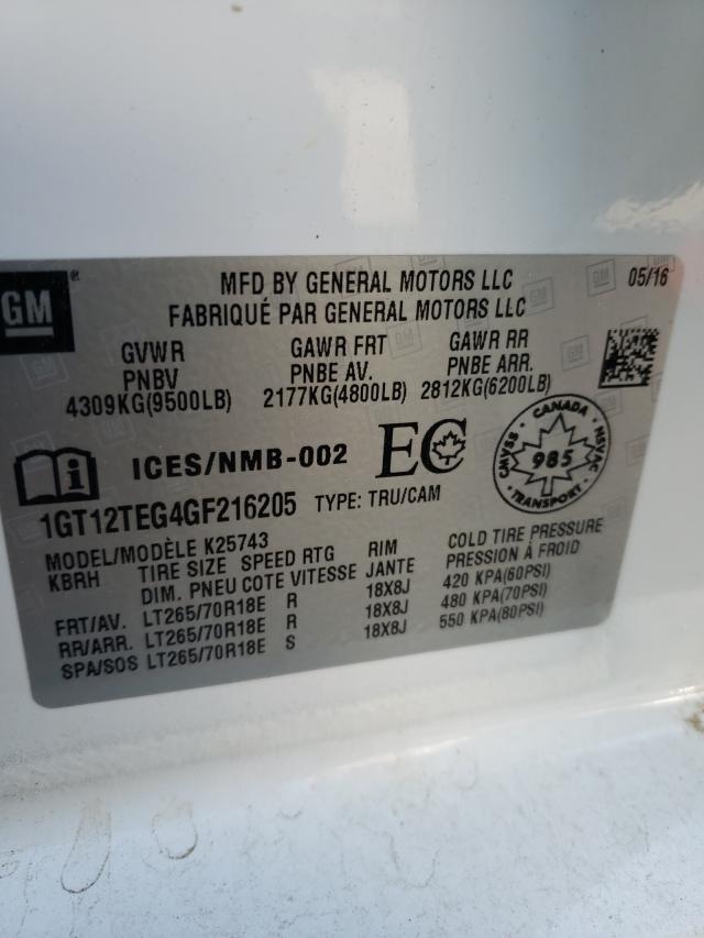 Photo 9 VIN: 1GT12TEG4GF216205 - GMC SIERRA K25 