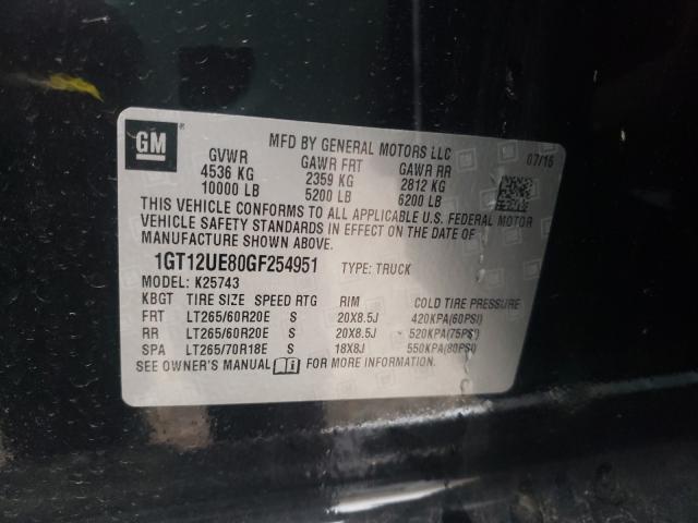 Photo 9 VIN: 1GT12UE80GF254951 - GMC SIERRA K25 