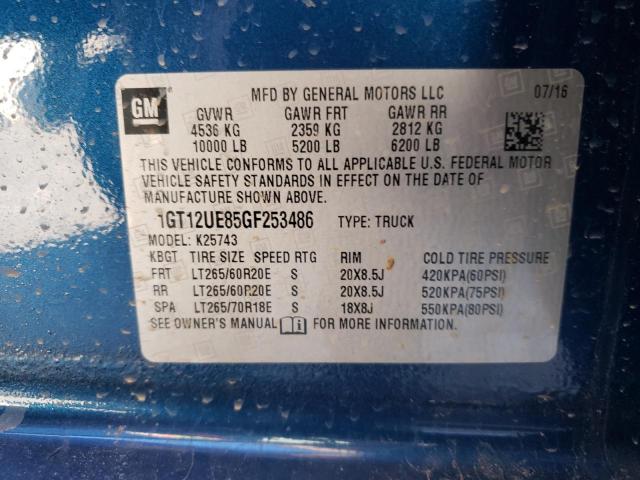 Photo 12 VIN: 1GT12UE85GF253486 - GMC SIERRA K25 