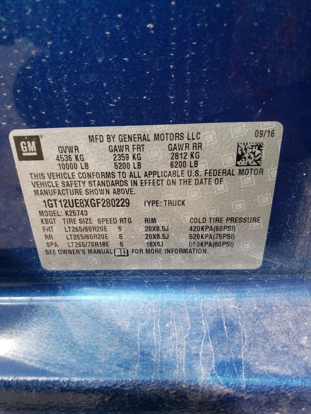 Photo 9 VIN: 1GT12UE8XGF280229 - GMC SIERRA K25 