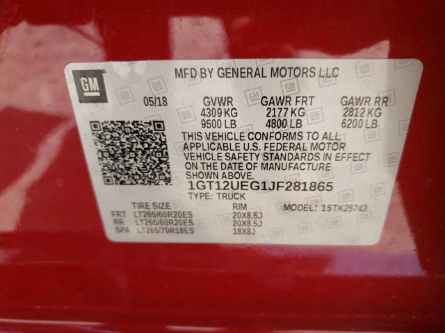 Photo 11 VIN: 1GT12UEG1JF281865 - GMC SIERRA K25 