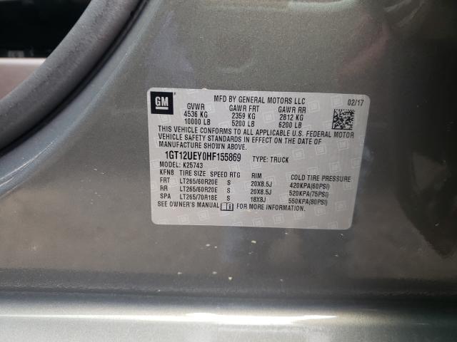 Photo 9 VIN: 1GT12UEY0HF155869 - GMC SIERRA K25 