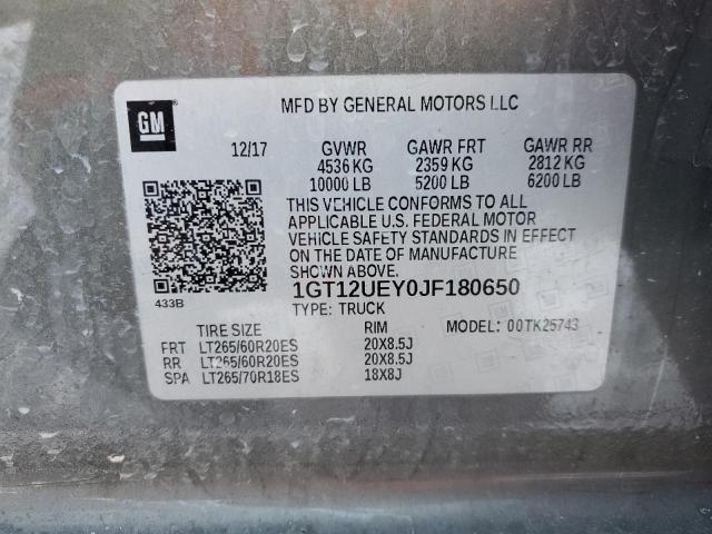 Photo 11 VIN: 1GT12UEY0JF180650 - GMC SIERRA K25 