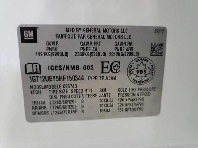 Photo 11 VIN: 1GT12UEY5HF150344 - GMC SIERRA K25 