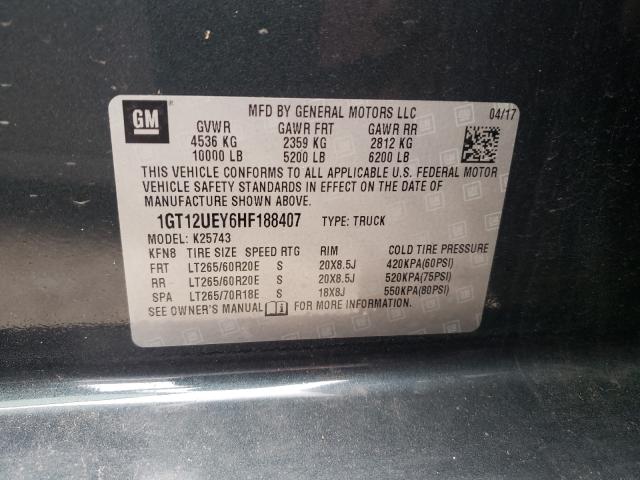 Photo 9 VIN: 1GT12UEY6HF188407 - GMC SIERRA K25 