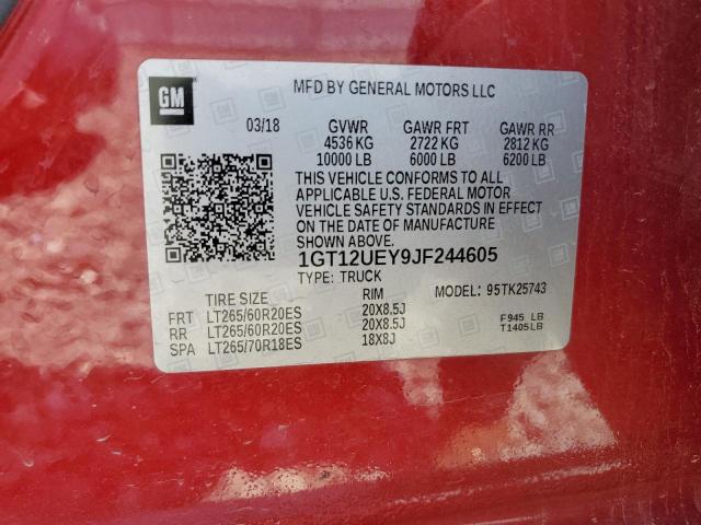 Photo 11 VIN: 1GT12UEY9JF244605 - GMC SIERRA K25 