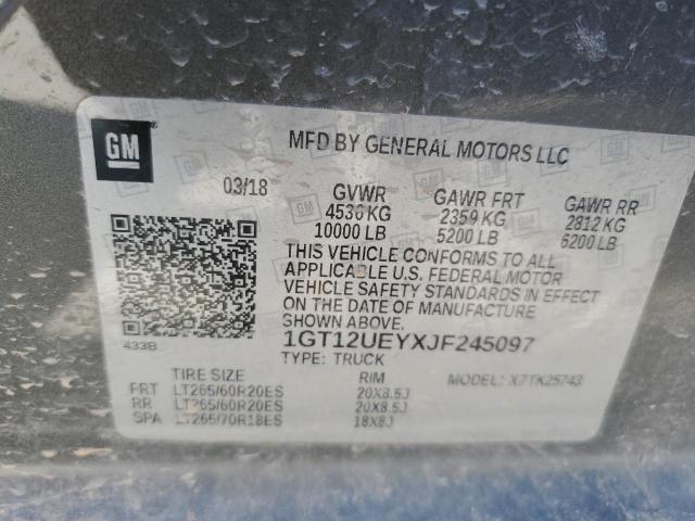 Photo 11 VIN: 1GT12UEYXJF245097 - GMC SIERRA 