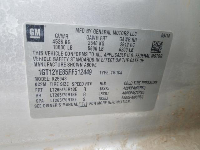 Photo 9 VIN: 1GT12YE85FF512449 - GMC SIERRA K25 