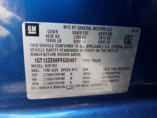 Photo 9 VIN: 1GT12ZE88FF626497 - GMC SIERRA K25 