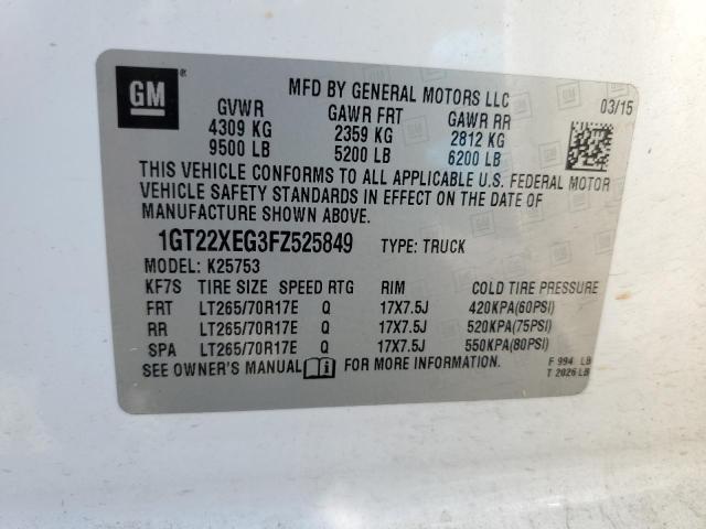 Photo 11 VIN: 1GT22XEG3FZ525849 - GMC SIERRA 