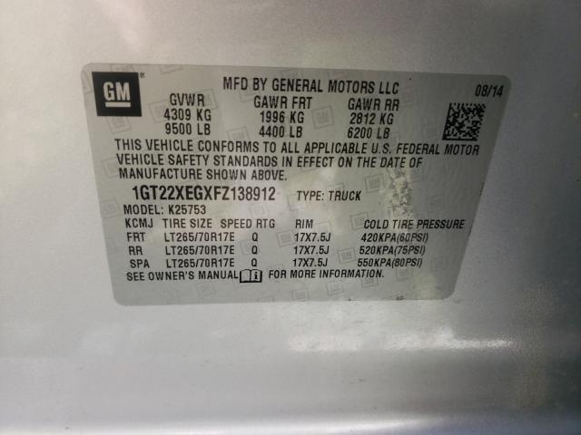 Photo 9 VIN: 1GT22XEGXFZ138912 - GMC SIERRA K25 