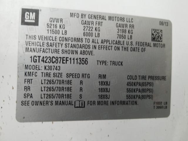 Photo 9 VIN: 1GT423C87EF111356 - GMC SIERRA K35 