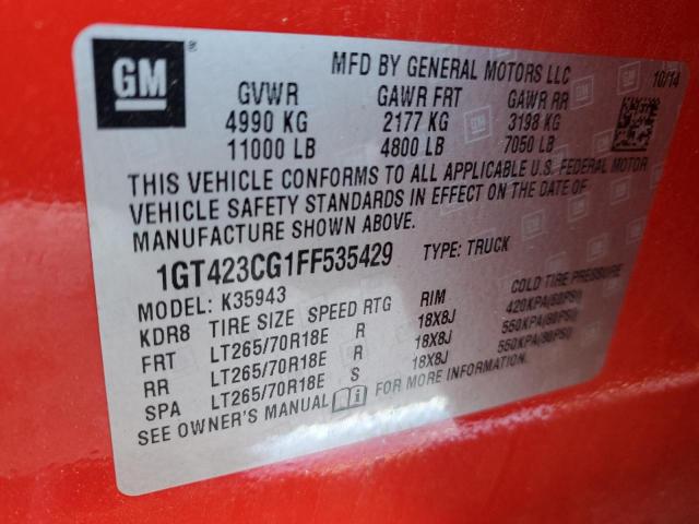 Photo 9 VIN: 1GT423CG1FF535429 - GMC SIERRA K35 