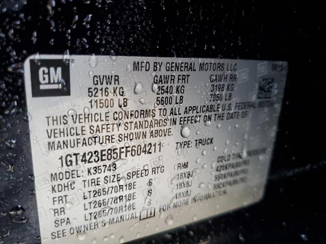 Photo 12 VIN: 1GT423E85FF604211 - GMC SIERRA K35 