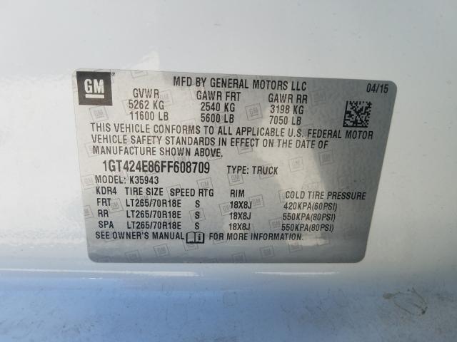 Photo 9 VIN: 1GT424E86FF608709 - GMC SIERRA K35 